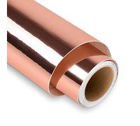 Vinilo permanente de oro rosa para Cricut, rollo de vinilo Cricut de oro rosa de 12 pulgadas x 5 pies, rollo de vinilo autoadhesivo para exteriores, decoración de fiestas, calcomanía de coche