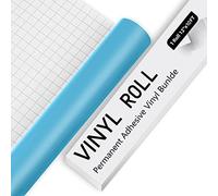 Vinilo permanente para Cricut - Hojas de vinilo adhesivo azul mate de 10 pies, vinilo para Cricut, Silhouette & Cameo, vinilo para taza, ventana & Home Deco, y otros proyectos de bricolaje