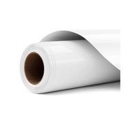 Vinilo permanente pegado en caliente - Hoja de oro para Cricut Maker 3, Joy, termoadhesivo, decoración, rollo de 0,305 x 1,80 cm, talla única, adhesivo para muebles y textiles (blanco, 30,5 x 180 cm)