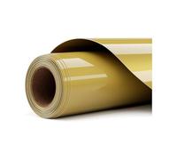Vinilo permanente pegado en caliente - Hoja de oro para Cricut Maker 3, Joy, termoadhesivo, decoración, rollo de 0,305 x 1,80 cm, talla única, adhesivo para muebles y textiles (oro, 30,5 x 366 cm)