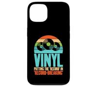 Vinilo Poniendo el disco en discos de vinilo que rompen récords Carcasa para iPhone 13