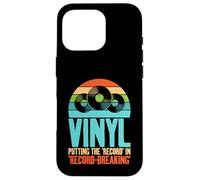 Vinilo Poniendo el disco en discos de vinilo que rompen récords Carcasa para iPhone 16 Pro