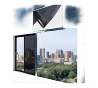 Vinilo Privacidad Unidireccional para Hogar Oficina(black silver0.3*2m) | de día, privacidad total, bloquea visión exterior, protege interior, para ideal dormitorios