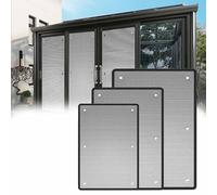 Vinilo Proteccion Solar Para Ventanas，Anti-UV Ventana Película，Anti Calor Lámina Ventana Para Cocina Puertas Techo/terraza Reflectante Del Calor(Negro,35x100cm)