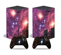 Vinilo protector para todo el cuerpo para consola Microsoft Xbox Series X, Blue Fire Xbox Series X Skins Wrap calcomanía con dos adhesivos de control inalámbrico gratis