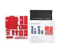 Vinilo Protector PVC para Cámara 2, Película Antirayaduras Colorida - Protección Duradera, Fácil Aplicación Sin Burbujas, Diseño Personalizado (Patrón de 7 carbonos Rojo.)