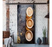 Vinilo Puerta Cerveza Vinilos para Puertas Retro Pegatina Puerta 3D Papel Pintado Puertas Autoadhesivo Mural Para Cocina de Baño Decorativos 90x210 cm A-4791