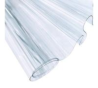 Vinilo PVC Transparente de 30x135 cm, Tela Impermeable de Color Sólido Neón de 0.4 mm, Rollo de Papel de Aluminio Super Transparente para Hacer Lazos de Mano, Decoración de Bricolaje