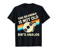 Vinilo Retro analógico para el día de la Madre con Texto en inglés This Grandma Is Not Old Camiseta