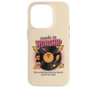 Vinilo retro Let Everything That Has Breath Praise The Lord Carcasa para iPhone 14 Pro