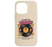 Vinilo retro Let Everything That Has Breath Praise The Lord Carcasa para iPhone 14 Pro Max