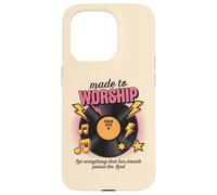 Vinilo retro Let Everything That Has Breath Praise The Lord Carcasa para iPhone 15 Pro