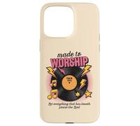 Vinilo retro Let Everything That Has Breath Praise The Lord Carcasa para iPhone 15 Pro Max