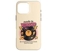 Vinilo retro Let Everything That Has Breath Praise The Lord Carcasa para iPhone 16 Pro Max