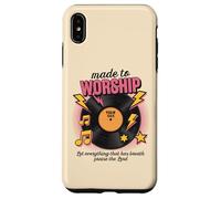 Vinilo retro Let Everything That Has Breath Praise The Lord Carcasa para iPhone XS Max