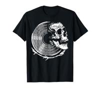 Vinilo Rock & Calavera: Vibes Vintage de Música Metal y Rock Camiseta