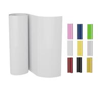 Vinilo Ropa Termoadhesivo Blanco Rollo HTV Transferencia Calor 30,5×183cm, Vinilo Termoadhesivo para Planchar Camisetas y Manualidades DIY