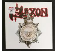 Vinilo Splatter Blanco Rojo Negro De 12" Saxon Strong Arm Of The Law - FN22