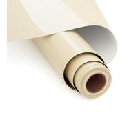 Vinilo Termoadhesivo Marfil - Película Textil HTV 30 x 365 cm - Rollo de Transferencia de Calor para Cricut y Silhouette Cameo