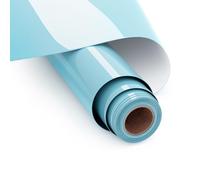 Vinilo Textil Termoadhesivo,Azul Claro HTV Película de Vinilo Textil 30 x 365 cm Rollo de Vinile Transferencia de Calor Vinil, Termoadhesivo Text-il para Cricut y Silhouette Cameo