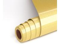 Vinilo Textil Termoadhesivo Brillo Marrón, HTV Vinilo Textil 30.5x182cm Vinilo de Transferencia de Calor con Purpurina para Cricut, Lámina para Plóter Textil para Camisetas (Marrón)
