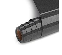 Vinilo Textil Termoadhesivo Brillo Nero, HTV Vinilo Textil 30.5x182cm Vinilo de Transferencia de Calor con Purpurina para Cricut, Lámina para Plóter Textil para Camisetas (Nero)