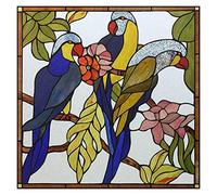 Vinilo Ventana Película for Ventana, películas de vidrieras esmeriladas, Pegatina Adhesiva estática diseño Art Deco Personalizado, Tratamiento lámina Decorativa for el hogar(02,50X100cmx2)