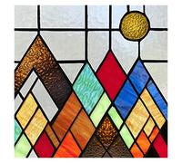 Vinilo Ventana Película for Ventana, películas de vidrieras esmeriladas, Pegatina Adhesiva estática diseño Art Deco Personalizado, Tratamiento lámina Decorativa for el hogar(26,40X80cmx2)