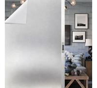 Vinilo Ventana Privacidad 50 x 190 cm Reutilizable Privacidad Esmerilado Estático Vinilo para Cristal Adhesivo Cristal Opaco para Dormitorio Sala Comedor Cocina, Mate Puro