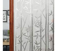 Vinilo Ventana Privacidad 65 x 200 cm Anti UV Electrostaticos Decorativos Vinilo Ventanas Privacidad para Mampara de Ducha Baño, Bambú