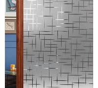 Vinilo Ventana Privacidad 85 x 190 cm Privacidad Estática Autoadhesiva Translúcido Película para Ventana Antirreflectante para Oficina, Dormitorio, Baño, Estrella
