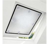 Vinilo Ventana Privacidad Opaca de Aluminio Doble, Película Aislante Térmico Anti UV Protector Solar para Hogar Oscurecimiento Total con Borde Negro Ojales Plata 90cm 95cm 100cm 105cm