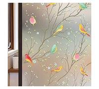 Vinilo Ventana Privacidad Película de vidriera no adhesiva estática, bloqueador solar, película for ventana, bloqueador de calor, Control de calor decorativo Papel Ventanas de Cristal Privacidad(45x10