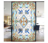 Vinilo Ventana Privacidad Película de vidrio esmerilado de colores, pegatinas de ventana con patrón geométrico de arte moderno, autoadhesiva opaca, decoración del hogar, privacidad(H,50x120cm)