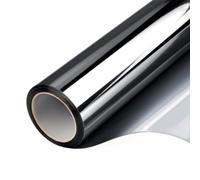 Vinilo Ventana Privacidad,Vinilos para Cristales Película de Ventana privacidad, película protección Solar, Vidrio Aislamiento térmico unidireccional(Black,40x100 cm)