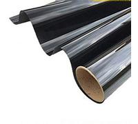 Vinilo Ventana Protector Solar Lámina 97% protección UV 85% de Brillo reducido Alto Brillo, Autoadhesivo Resistente a los arañazos, para instalación en Exteriores e Interiores (Negro,150x300cm)