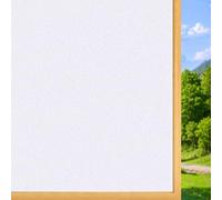 Vinilo Ventanas de Privacidad 70 x 180 cm Lamina Vinilo Ventana Estático Anti UV, Autoadhesivo Decorativo Vinilos para Ventana para Puertas Cristal Bano Cocina, Blanco Mate