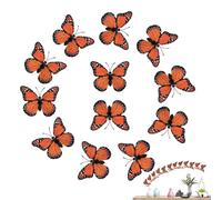Vinilos Adhesivos De Mariposas Para Pared | 12 Pegatinas de Mariposas Autoadhesivas para Pared Fácil Aplicación | Manualidades Autoadhesivas Para Habitación Infantil Dormitorio De Niñas Y Niños Y Deco