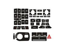 Vinilos Botón Coche Compatible Con A3 8P 2004 2005 2006 2007 2008 Accesorio Interior Diseño De Coche Radio Clima Botones Reparación Calcomanía Pegatina Interruptor