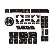 Vinilos Botón Coche Compatible Con A4 Para B6 B7 Calcomanía Para Botón Radio Delantero Coche Kit Reparación Botón Interruptor Ventana Eléctrica Alarma Pegatina DClima Accesorios(A)