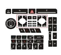 Vinilos Botón Coche Compatible Con A4 Para B6 B7 Calcomanía Para Botón Radio Delantero Coche Kit Reparación Botón Interruptor Ventana Eléctrica Alarma Pegatina DClima Accesorios(B)