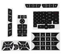 Vinilos Botón Coche Compatible Con Benz Para W204 C300 2007 2008 2009 2010 2011 2012 2013 2014 Estado Control Para CA Radio Tablero Panel Botón Reparación Adhesivo Embellecedor Calcomanía(A)