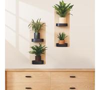 vinilos de pared decorativos, 2 pegatinas de arte de pared de planta realista pegatinas de pared desmontables de vinilo 3D pegatinas de pared, sala de estar, baño, cocina decor