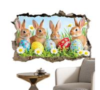 Vinilos de Pared - Vinilo Decorativo De Conejos Removible Para Pared | Pegatinas para Dormitorio para Cubrir Agujeros en la - Para Dormitorio Baño Guardería Sala