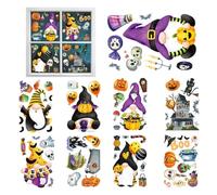 Vinilos Halloween Para Ventanas 9 Láminas De De Gnomos Y Espeluznantes