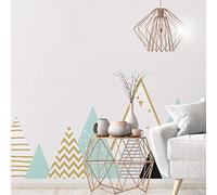 Vinilos infantiles - Decoración de la habitación del bebé - Adhesivo de pared gigante Montañas del Atlas escandinavo - Al120 x An200 cm