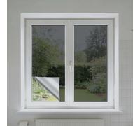 Vinilos para Cristales 120 x 105 cm Anti UV Anti Calor Unidireccional Película para Protección Solar Estática Protección Visual para Hogar Oficina Tienda, Gris Plata