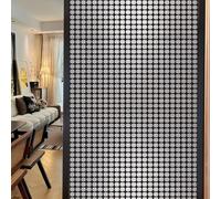 Vinilos para Cristales 60x100cm Geometría Negra Vinilo Adhesivo Cristal Translucido,Adhesivos para Cristales,Vinilo Ventana, Mampara Ducha,Window Film Anti UV