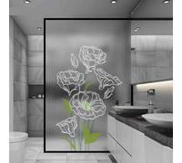 Vinilos para Cristales 60X120CM Flores Verdes Vinilo Adhesivo Cristal Ventana Privacidad,Vinilo Translucido para Ventanas,Lámina Privacidad Ventana Window Film Anti UV