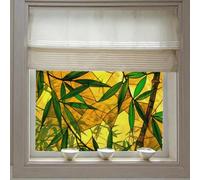 Vinilos para Cristales 75x200cm Bambú Amarillo Vinilo Adhesivo Cristal Ventana Privacidad,Vinilo Translucido para Ventanas,Lámina Privacidad Ventana Window Film Anti UV